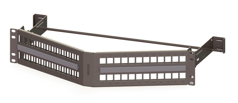 KCONN屏蔽斜角PP 48 2U