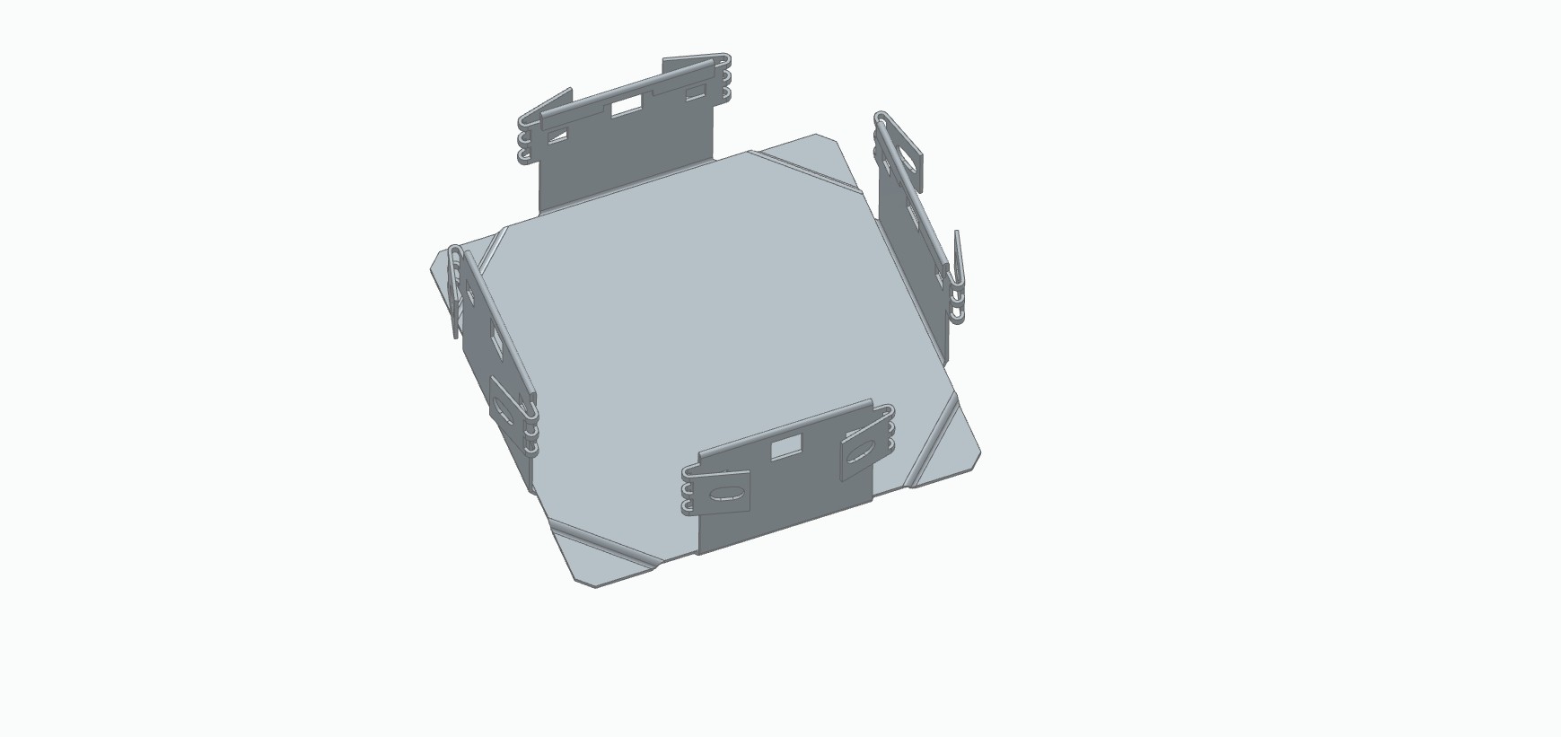 金属丝网托盘横截面
