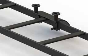 弧形下弯板纵桁